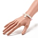Bracelet extensible en perles rondes couleur bonbon avec breloque en émail pour enfant BJEW-JB07637-5