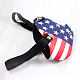 Couvre-bouche à motif de drapeau national américain en cuir pu punk AJEW-O015-07-6