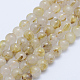 Chapelets de perles en quartz rutiles d'or naturel G-P336-20-6mm-1