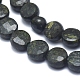 Fili di perline di pietra naturale verde sangue G-D0003-A79-3