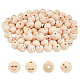 PH PandaHall 100pcs Smile Face Wood Beads 20mm Wooden Beads Natural Wood Beads Loose Beads with Face Head Beads for Bracelet Necklace Jewelry Macrame Key Chain Angel Craft Christmas Decor WOOD-PH0002-67-1