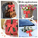 CRASPIRE 2PCS Red Bow 3D Wrapping Bows 8 inch Christmas Ornaments Foam Wreath Bows Wedding Party Decoration for Wedding Birthday Christmas Valentine's Day DIY-CP0008-15A-5