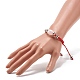 Bracelet cordon de perles de quartz rose naturel pour elle BJEW-JB07045-03-3