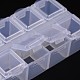 Contenedores de abalorios de plástico cuboide X-CON-N007-01-5