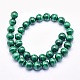 Chapelets de perles en malachite naturelle G-O166-06-12mm-2