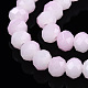 Brins de perles de verre imitation jade bicolores GLAA-T033-01B-07-4