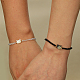 Set di braccialetti elasticizzati con perline di gatto e perline naturali in 2 colori di 2 colori LJ6864-2
