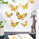Creatcabin 3sets 3d Schmetterlings-PVC-Spiegel-Wandaufkleber DIY-CN0001-86C-5