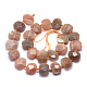 Chapelets de perles de sunstone naturelle naturelles G-K223-50A-2