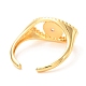 Manschettenringe aus goldener Emaille mit Pferdeauge für Frauen KK-G404-01-4