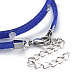 (Jewelry Parties Factory Sale)Faux Suede Cord Wrap Bracelets BJEW-JB04413-4