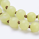 Natürliche Zitrone Jade Perlen Halsketten X-NJEW-P202-36-B13-2