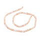 Natural Peach Moonstone Beads Strands G-E569-B07-2