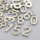 Rack Plated Zinc Alloy Number Charms PALLOY-A062-P-NR-1