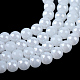 Electroplate Glass Beads Strands EGLA-Q062-6mm-E02-1