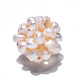 Perlas redondas naturales de perlas cultivadas de agua dulce PEAR-N020-05C-3