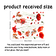 Superdant Wandaufkleber mit roten Blumen DIY-WH0228-891-2