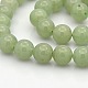Natural Green Aventurine Round Beads Strands G-N0120-13-8mm-1