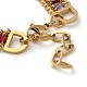 Goldene 304 dreilagige mehrsträngige Armbänder aus Edelstahl BJEW-C045-01B-G-4