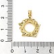 Кубические подвески из латуни с микропаве KK-M099-07G-3