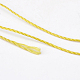 ポリエステル糸  カスタム織りジュエリー作りのために  ゴールド  0.5mm  約480m /ロール NWIR-K023-0.5mm-07-2