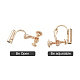Brass Screw Clip-on Earring Converters Findings X-KK-N229-01B-3