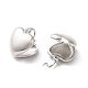 Boucles d'oreilles créoles coeur en laiton pour femme EJEW-Q024-06P-2