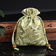 Атласные упаковочные мешочки для ювелирных изделий в китайском стиле с цветочным узором PW-WG37271-17-1