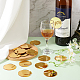 Ciondoli in vetro di vino acrilico AJEW-FG0002-72B-5