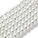 Chapelets de perles rondes en verre peint HY-Q003-6mm-01-2