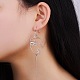 Shegrace 925 boucles d'oreilles pendantes en argent sterling pour femme JE650A-4