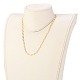 Brass Handmade Beaded Chains Jewelry Sets SJEW-JS01144-6