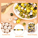 Kissitty DIY Biene bewaldete Ornamente Kit DIY-KS0001-28-4