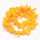 Fili di perline di corallo sintetico tinto in scaglie X-CORA-Q026-01D-2