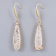 Natural Quartz Crystal Pendants Necklaces and Dangle Earrings Jewelry Sets SJEW-JS01026-7