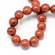 Chapelets de perles en jaspe rouge naturel G-R193-11-6mm-2