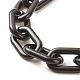 Cinturini da polso con catena a cavi in acrilico opaco HJEW-JM00665-02-3