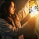 Film de lampe en pvc pour bricolage lumière colorée lampe suspendue bocal en verre dépoli DIY-WH0513-005-6