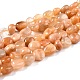 Natürliche sunstone Perlen Stränge G-G018-18A-1