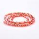 AB Color Plated Glass Faceted Drum Beads Strands GLAA-A032-4mm-AB01-2