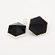 Synthetical Black Stone Hexagon Pendants G-J292-05-2