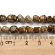 Chapelets de perle en jaspe avec images naturelles G-F465-56-5
