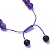 Nylon ajustable pulseras trenzadas cuerda BJEW-JB04213-05-3