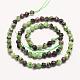 Natural Ruby in Zoisite Beads Strands G-E359-13-8mm-3