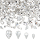 220 Stück Glas-Strass-Cabochons im 4-Stil GLAA-FG0001-12-1