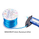 BENECREAT 12 Gauge(2mm) Aluminum Wire 100FT(30m) Anodized Jewelry Craft Making Beading Floral Colored Aluminum Craft Wire - DeepSkyBlue AW-BC0001-2mm-07-6
