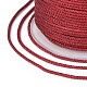 Cordón trenzado de poliéster para la fabricación de joyas OCOR-F011-C10-3