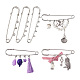 45Pcs 3 Style Stainless Steel Safety Pins STAS-TA0001-31-2