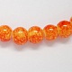 Spray Painted Glass Round Beads Strands X-DGLA-R004-12mm-6-2