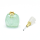 Natural Chrysoprase Openable Perfume Bottle Pendants G-E556-01E-3